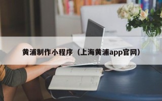 朔州黄浦制作小程序（上海黄浦app官网）