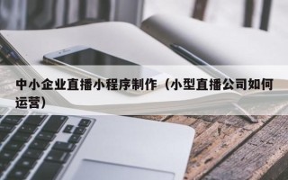 朔州中小企业直播小程序制作（小型直播公司如何运营）